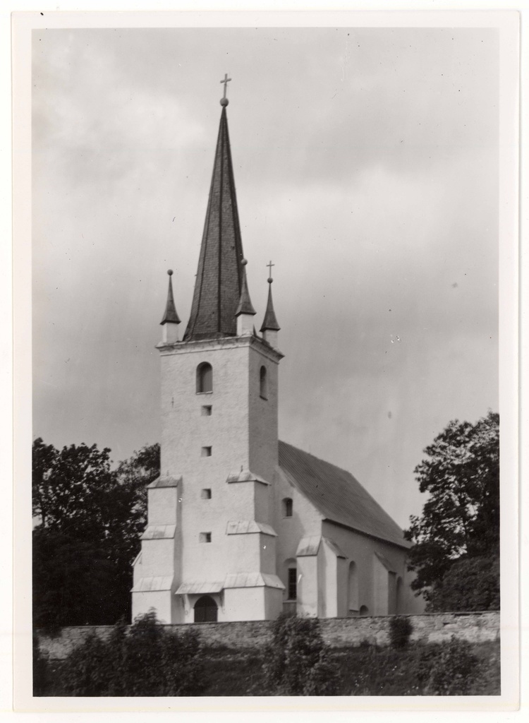 Harju-Madise Holy Mattias Church. Outdoor view to the tower from W