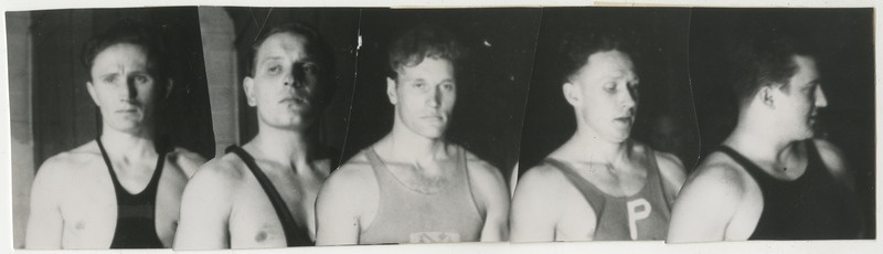 Tartus 1939. a. märtsis peetud Eesti meistrivõistlustel B klassis tõstmises esikohale tulnud noormehed