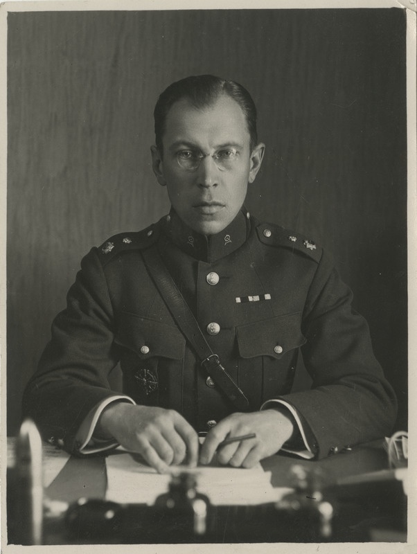 Sõjaväeinsener major Friderich-Alfred Olbrei, portreefoto