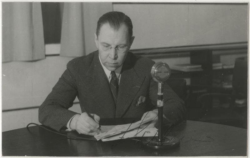 Riigi Ringhäälingu juhataja Friedrich-Alfred Olbrei, portreefoto