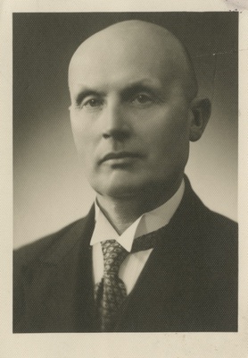 Gustav Riives, Eesti Raudteelane, Kambja kirikukoori juhataja, portreefoto  duplicate photo