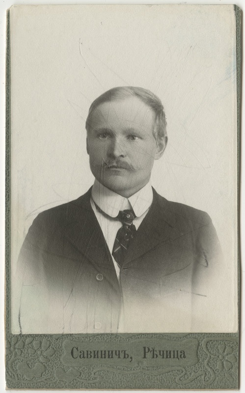 Karl Woldemar Rosenstrauch, eesti poeet, rahvaluule koguja ja kooliõpetaja, portreefoto