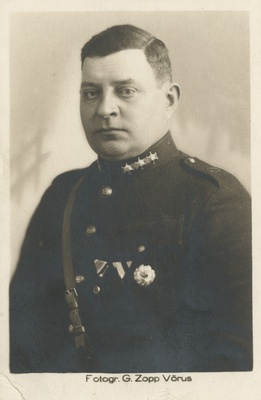J. Saaremaa, sõjaväelane, andmed puuduvad, portreefoto  duplicate photo