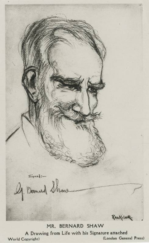 George Bernard Shaw, inglise kirjanik, foto