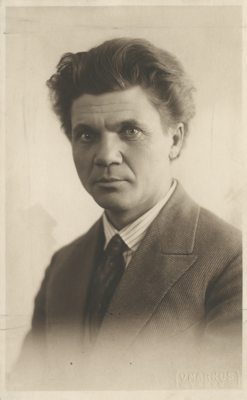 Juhan Simm, eesti muusikajuht, pedagoog, helilooja, dirigent, muusikakriitik ja koorijuht 1912-1924, portreefoto