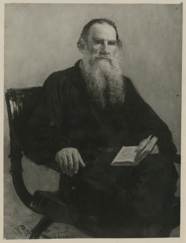 Krahv Lev Nikolajevitš Tolstoi, vene kirjanik, portreefoto