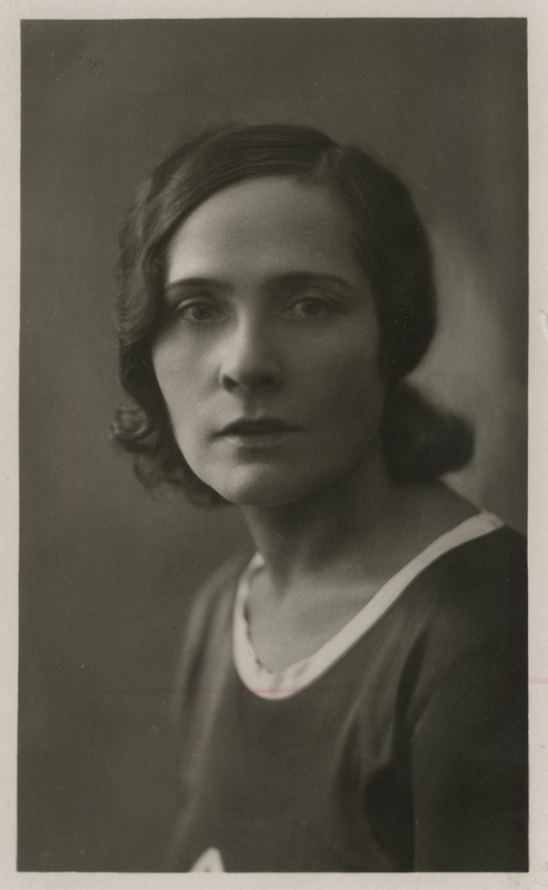 Maria Türk (neiupõlvenimega Treublut), eesti näitleja, portreefoto