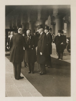 Eesti Vabariigi riigivanem Jaan Tõnissoni visiit Rootsi kuninga Gustav V juurde Stockholmi 4.-5.09.1928  duplicate photo