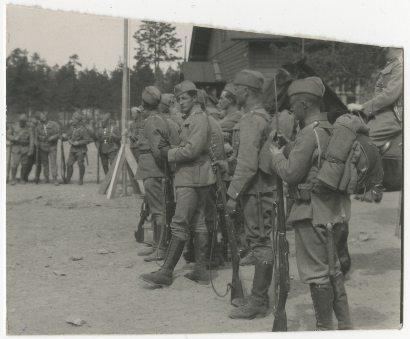 Taani vabatahtlike kompanii sõdurid Nõmmel