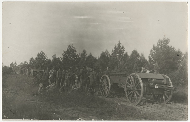 Suurtükiväe reservõppused Petserimaal 12.-16.10.1932, suurtükivoor seisakul