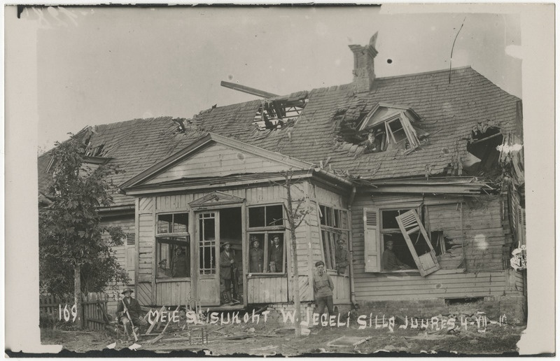 Landeswehri sõda, Eesti rahvaväe positsioon Väike-Jugla (Jegel) jõesilla juures 04.07.1919