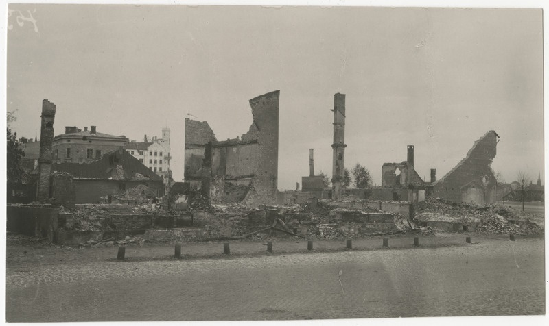 Sõjapurustused Riias pärast Bermondt-Avalovi avantüüri 1919 sügisel