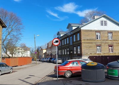 Kalamaja, Graniidi ja Tööstuse tänava nurk, vaade mere suunas. rephoto