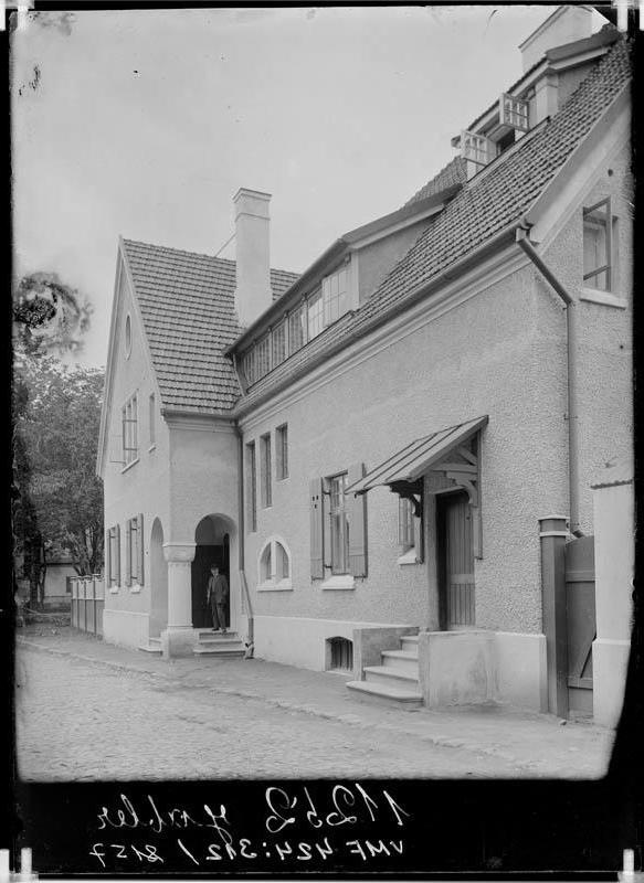 fotonegatiiv, Viljandi Pikk tn 4 O.Cr. Gableri maja 1910 foto J. Riet