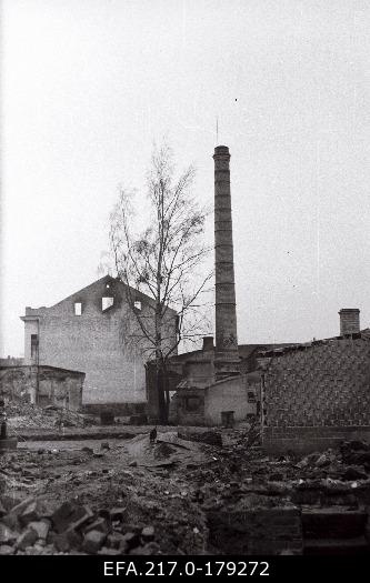 Ruins of a. Frederking soap factory in Tartu Aleksandri t. 1944