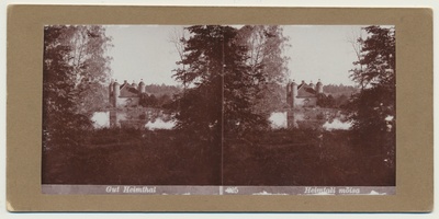 stereofoto, Viljandimaa, Heimtali mõis, viinaköök (juustukoda), u 1905  duplicate photo