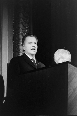 Soome sotsiaalminister Esa Timonen esinemas RAT „Estonias“ Nõukogude-Soome sõprusõhtul.  duplicate photo