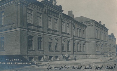 foto, Viljandi Maagümnaasium, u 1910, foto J. Riet  duplicate photo