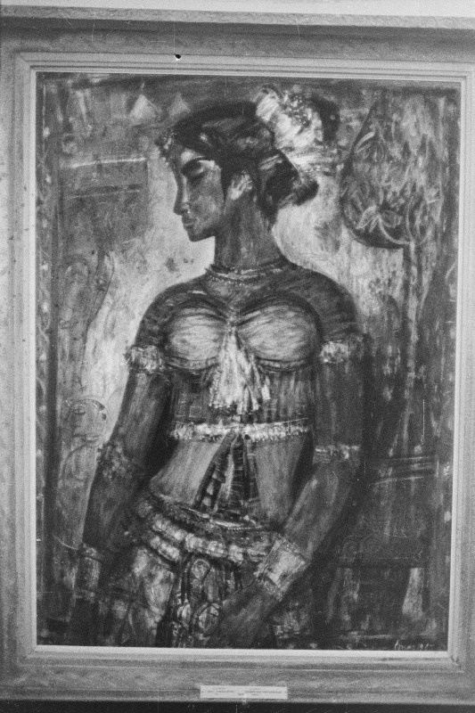 E. Okas,  "India tantsijatar". Õli. 1965.
