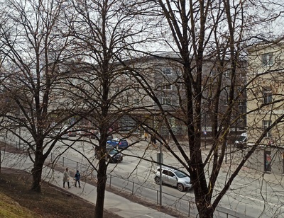 Tartus Riia tänaval ehitatavad elamud. rephoto