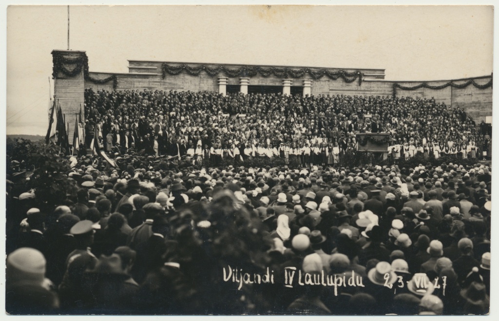foto Viljandi IV laulupidu, II Kirsimägi, 1927