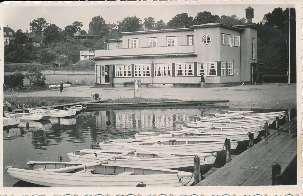 foto, Viljandi järv, paadisadam, turismibaas (end. rannakasiino) 1960