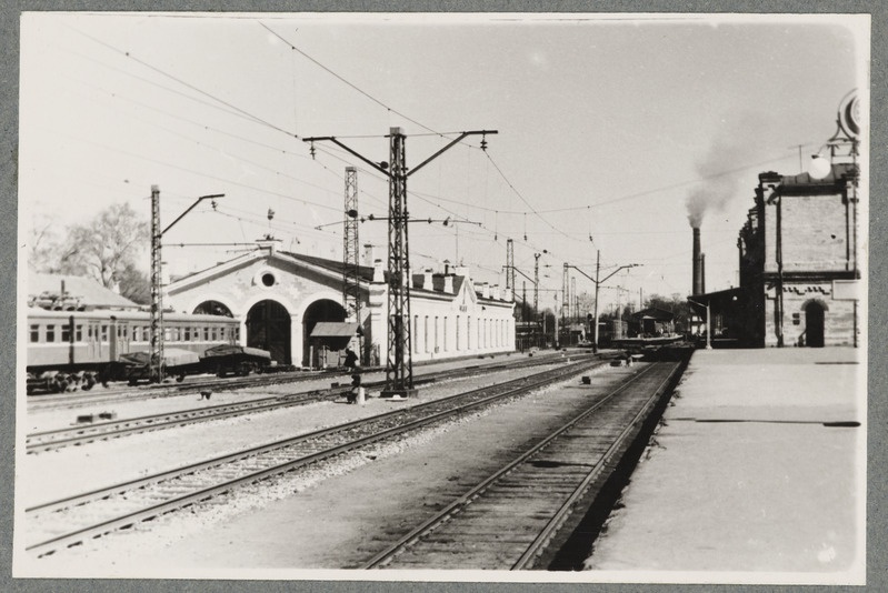 Elektridepoo: vaade Balti jaamale ja elektridepoole Tallinnas, 1950. aastate lõpp - 1960. aastate algus.
