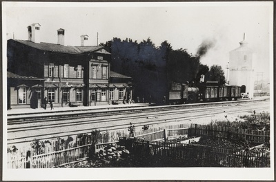 Pilte Eesti raudteedelt: Keila raudteejaam, manööver kaubavagunitega, 1920. aastad  duplicate photo