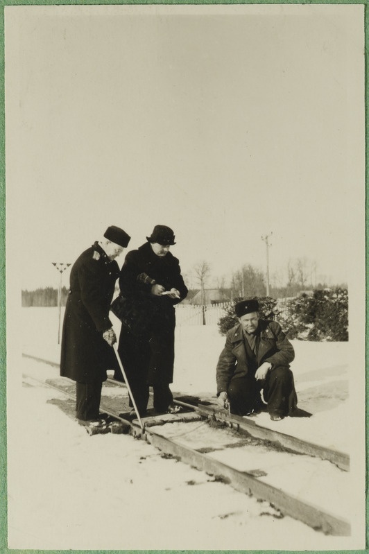 Tallinn-Väike teejaoskond. Raudtee kontrollimine 64. piirkonnas (Keava-Lelle-Käru), 1940.-1950. aastad.