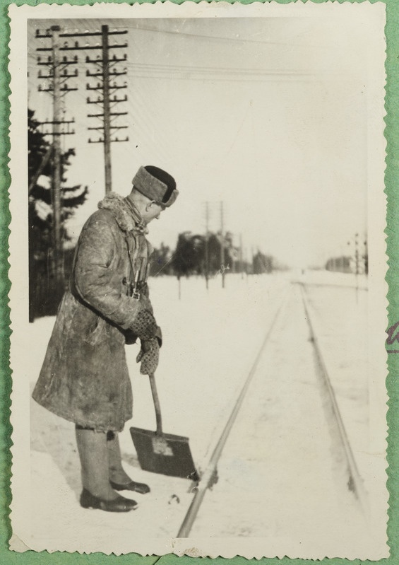 Tallinn-Väike teejaoskond. Lumekoristus 612. piirkonnas, 1940.-1950. aastad.