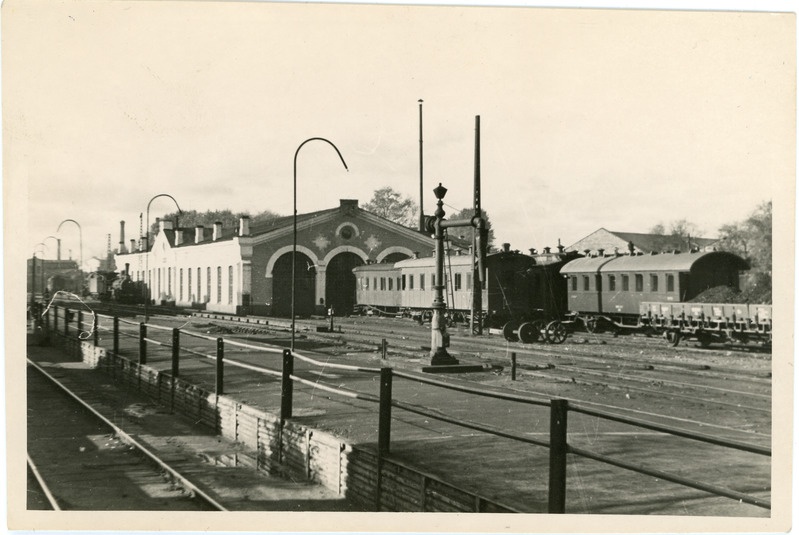 Vaade depoole Tallinnas Balti jaamas, ca 1945-46