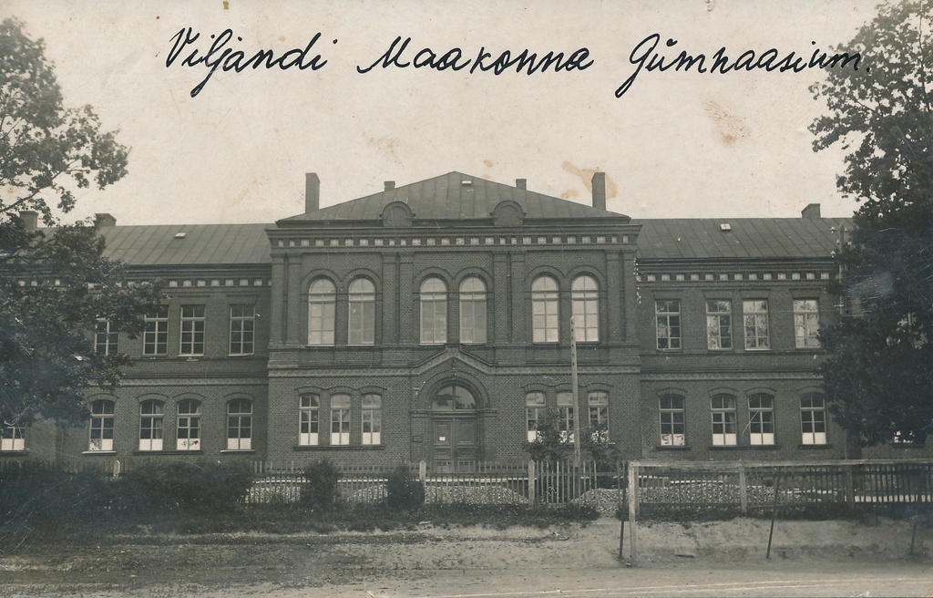 trükipostkaart, Viljandi Maagümnaasium, u 1930nd