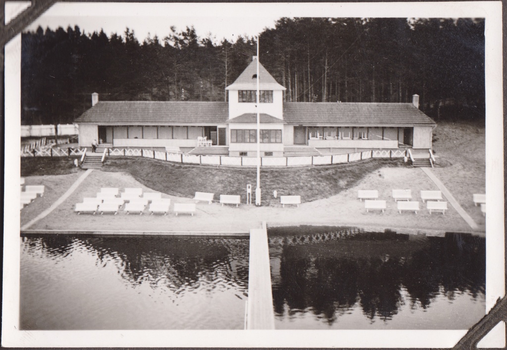 The beach building of Lake Verevi in Elva