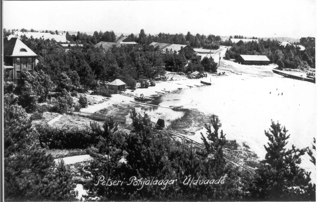 Foto. Petseri Põhjalaagri üldvaade 24. augustil 1931.a. Värskas.