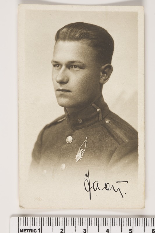 Sõjakooli lõpetaja Jaan Nelke, 1929