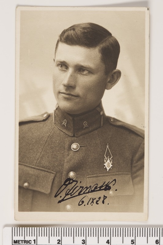 Sõjakooli lõpetaja Oskar Zirnask (Rajang), 06.09.1928