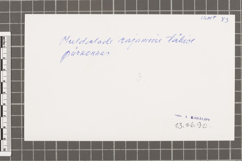 Muldalade rajamine Raba talu asemel, 1990