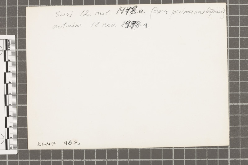 Maria Laidoner puusärgis, 18.11.1978