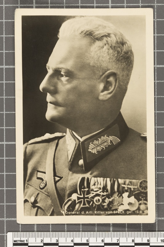 Generaloberst der Artillerie Ritter von Speck