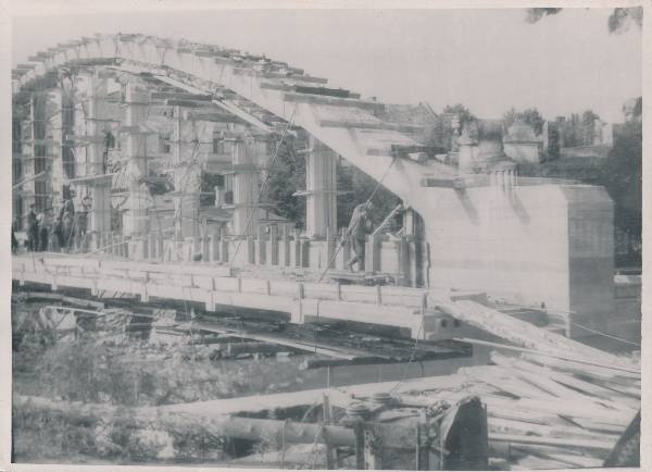 Kaarsild (proj Peeter Varep), ehitamine. Tartu, 1957-1959.