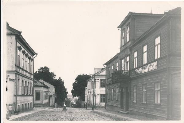 Aia t, vaade kesklinna suunas. Tartu, 1900-1915.