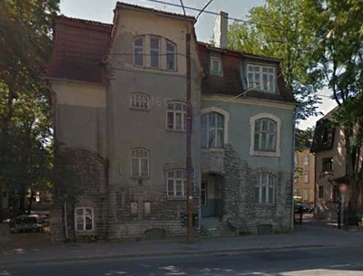End korterelamu Tallinnas Narva mnt 48. Arhitekt Otto Schott rephoto