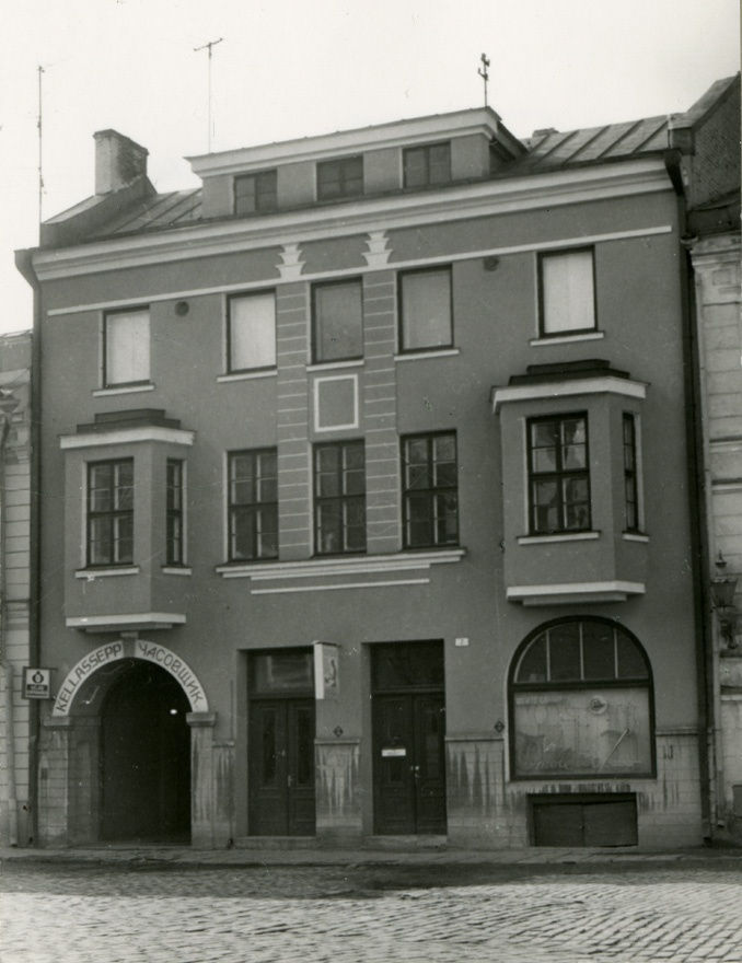 Elamu Tallinna vanalinnas, fassaadivaade. Arhitekt Karl Burman