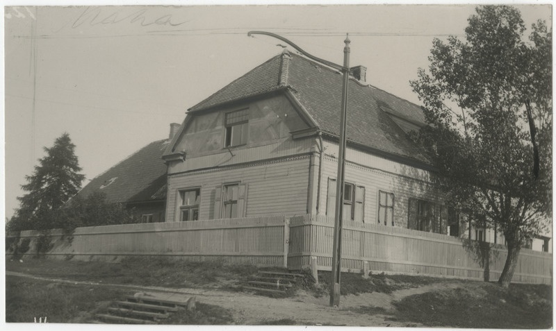 Jougla koolimaja Riia eeslinnas, kus Eesti ja Landeswehri wahel rahuläbirääkimisi peeti