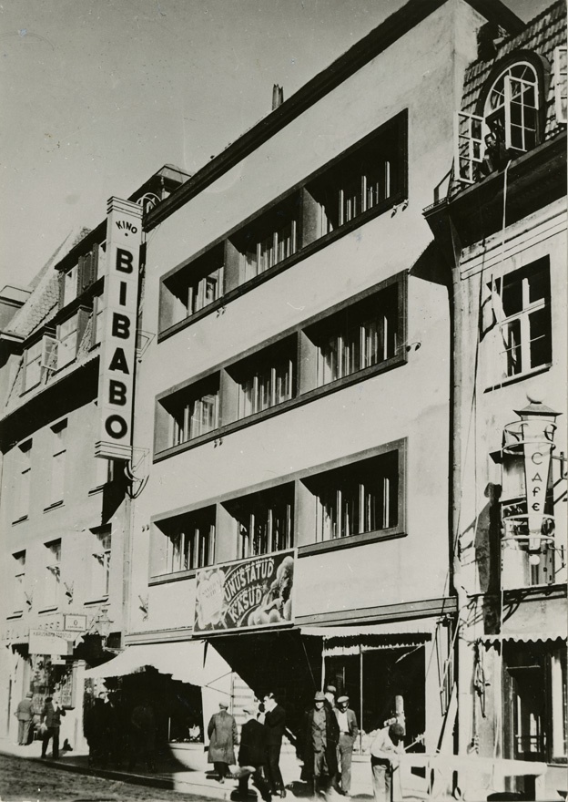 Kino Bi-Ba-Bo Tallinnas, hoone vaade. Arhitekt Eugen Habermann