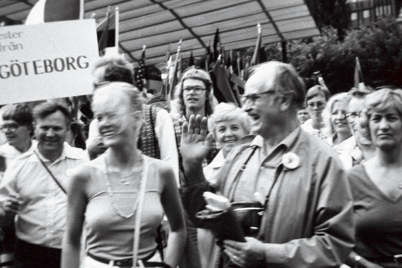 ESTO-80 Stockholmis: vabadusmanifestatsioon 11.07.1980 Kungsträdgårdenis