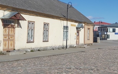 Kuressaare autobaasi töötajad sõjajärgsel perioodil rephoto