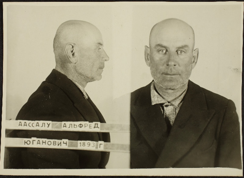 Aasalu, Alfred (Anton) Juhani p. (s. 1893). Vangifoto uurimistoimikust.