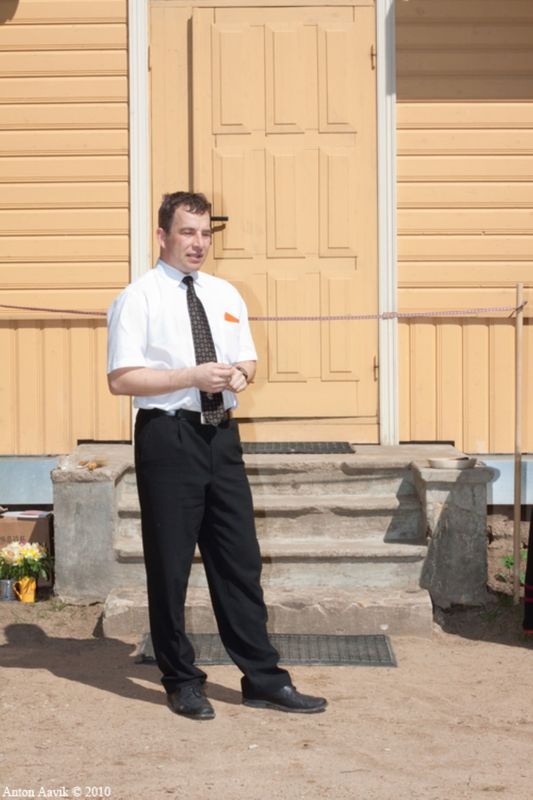 Saatse muuseumi uue ekspositsiooni avamisüritus. Vallavanem Raul Kudre