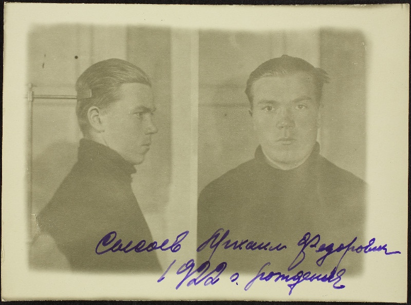 Sõsojev(Sõssojev), Mihhail Fjodori p. (s.1922). Foto õpilastunnistuselt